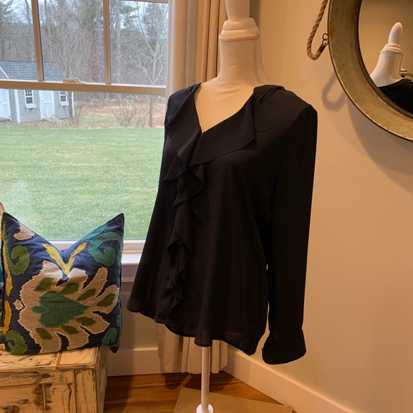 Banana Republic Ruffle Front Blouse - Picture 1 of 4